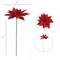 Set of 24: Sparkling Red Glitter Poinsettia Flower Picks | 3" Wide | Festive Holiday Accents | Trees, Wreaths, & Garlands | Christmas Picks | Home & Office Decor - 2024 Christmas Collection, Floral Home by Artificial Flowers